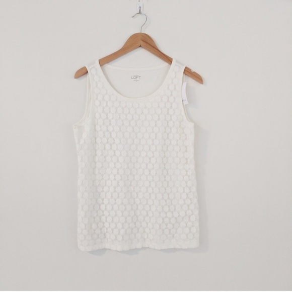 LOFT Tops - 3/$30 Loft • Dot Front Shell Tank